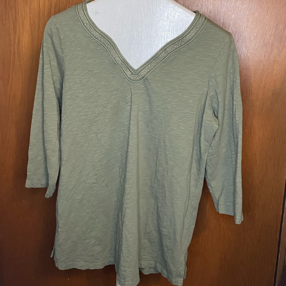 LLBean V-neck tunic top